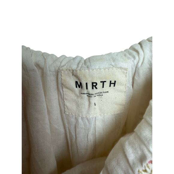 Mirth Square Neck Peacock Print Cotton Maxi Dress Sz. L - Picture 6 of 10